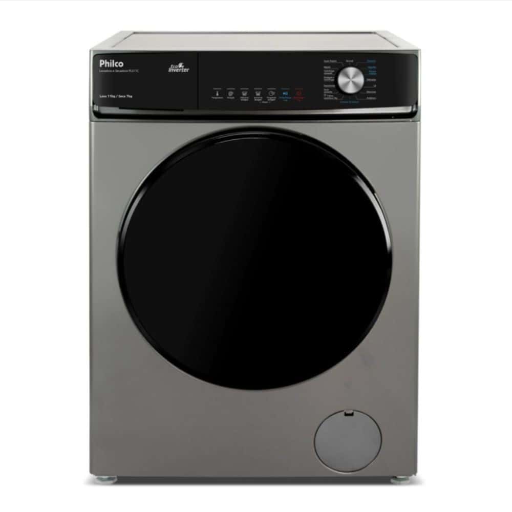 Lava e Seca Philco 16 Programas Eco Inverter 11kg Titânio PLS11C, imagem 1 de 1