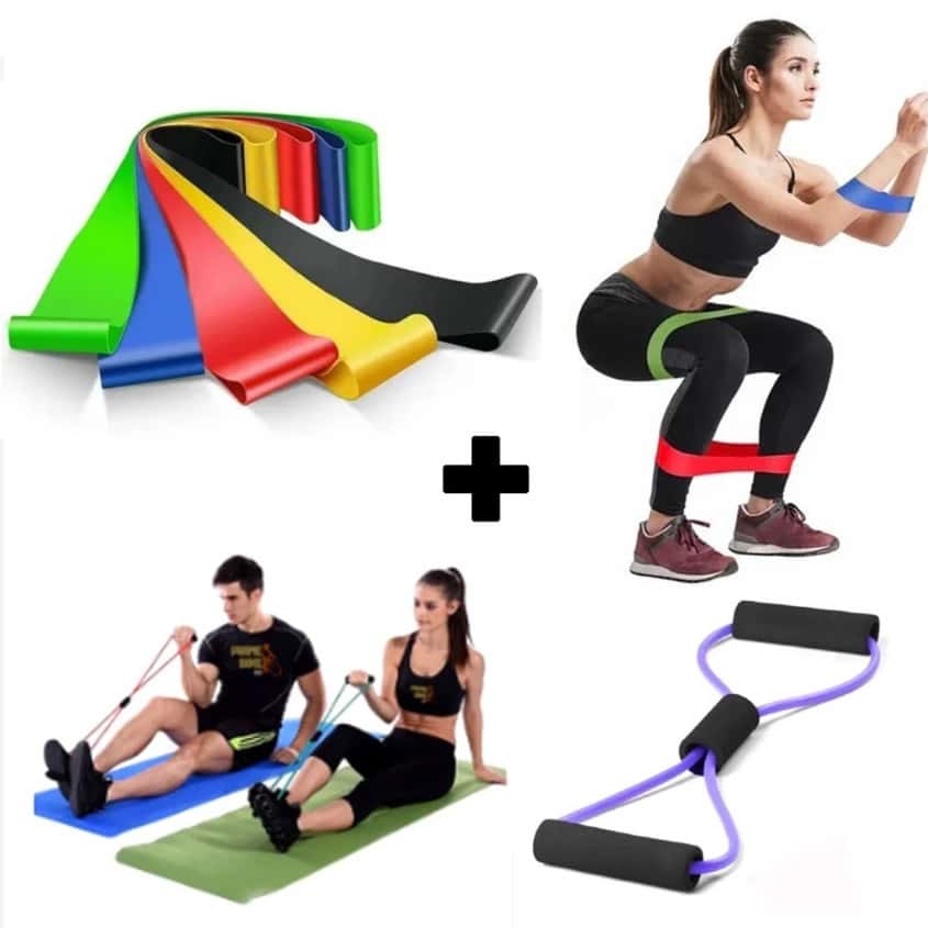 Elástico de Treino Mini Band / Elástico Tensão Extensor Exercício Treino Funcional Fisioterapia em Casa, imagem 1 de 1