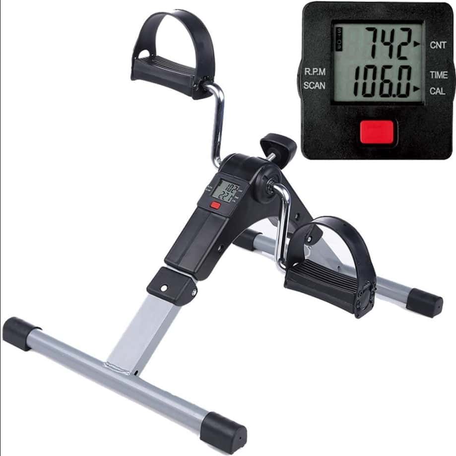 Mini Bike Ergométrica Pernas Braços Fisioterapia Cicloergometro Pedalinho Monitor LCD, imagem 1 de 1