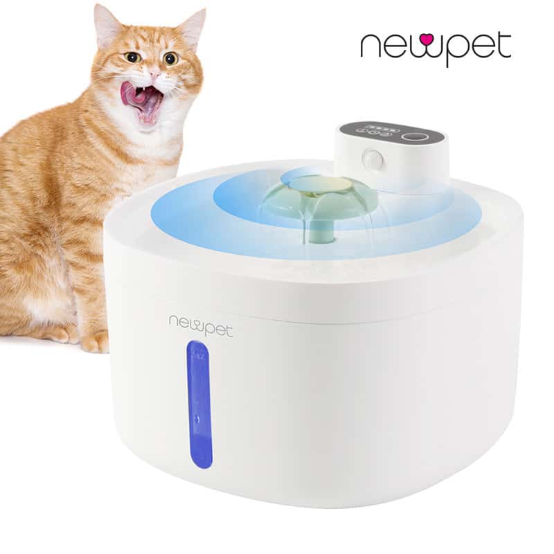 Fonte de água para gatos com sensor inteligente 2,6 L automática para animais bebedouros, imagem 1 de 1