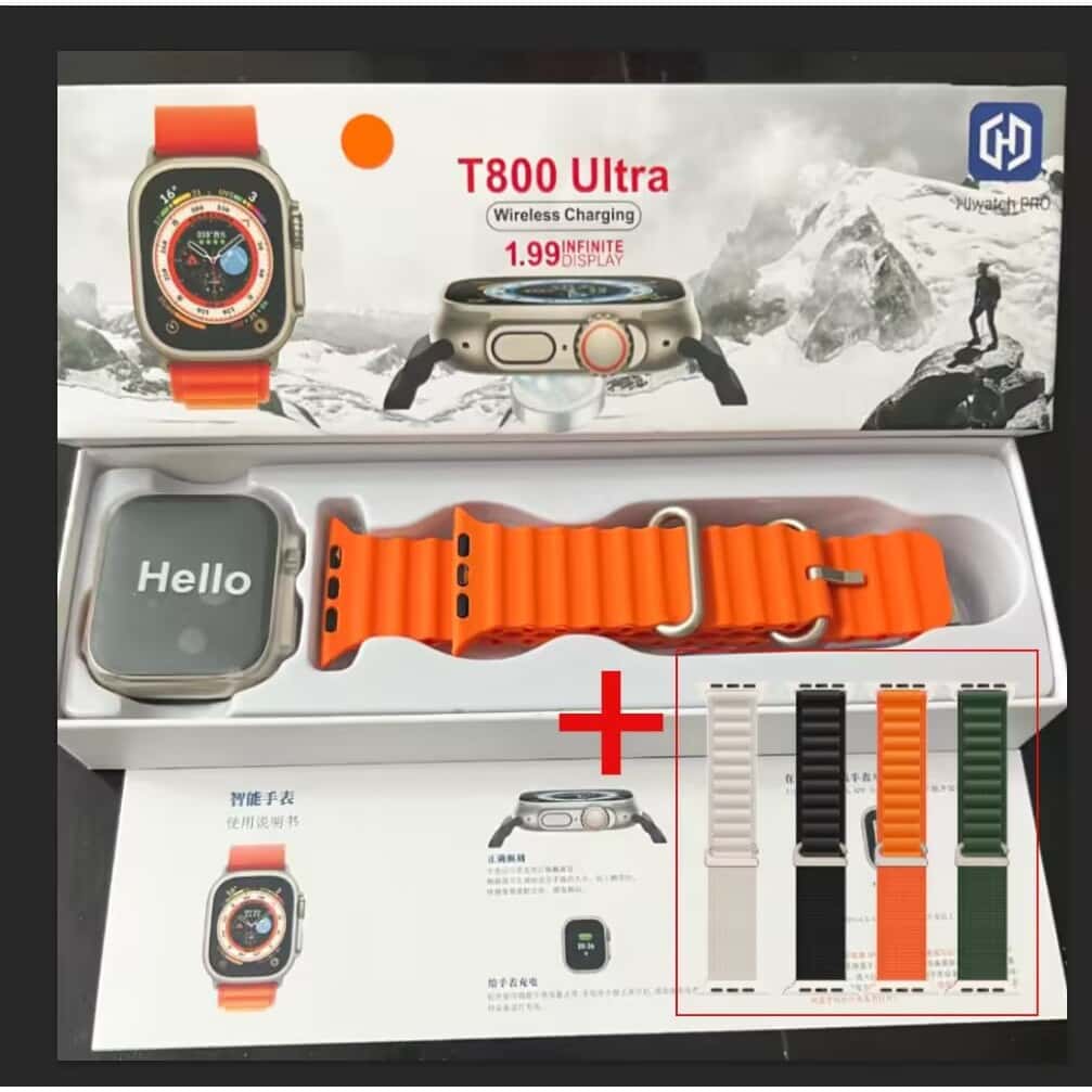 2026 Nova Série 8 Relógio T800 Ultra Smart Watch Esportivo Sem Fio À Prova D'água T800 Ultra2 MAX, imagem 1 de 1