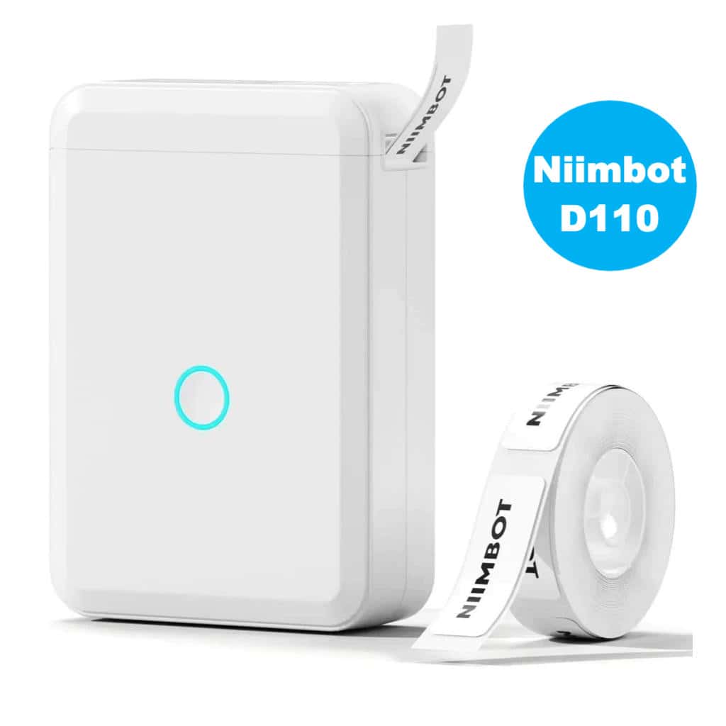 Niimbot D110 Impressora De Etiqueta Térmica Portátil Sem Fio Bluetooth + 1 Rolo Etiqueta, imagem 1 de 1