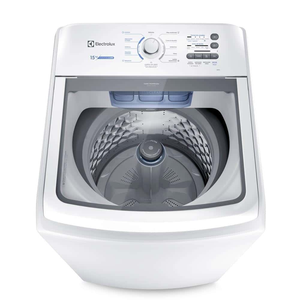 Máquina de Lavar Electrolux 15kg Branca Essential Care com Cesto Inox e Jet&Clean (LED15), imagem 1 de 1