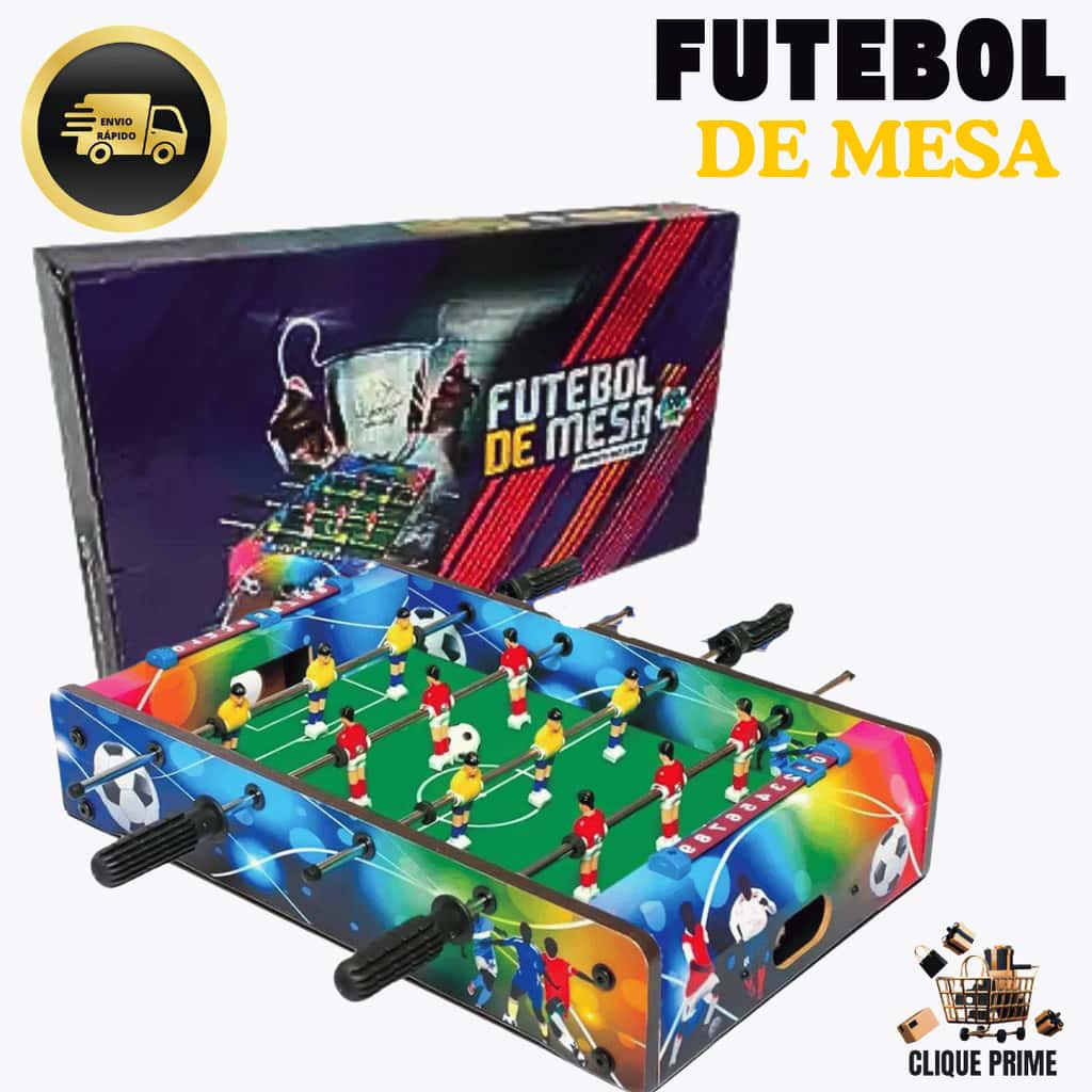 Futebol De Mesa - Pebolim - Reforçada Com Bolas E Placar Mesa De Pebolim, imagem 1 de 1