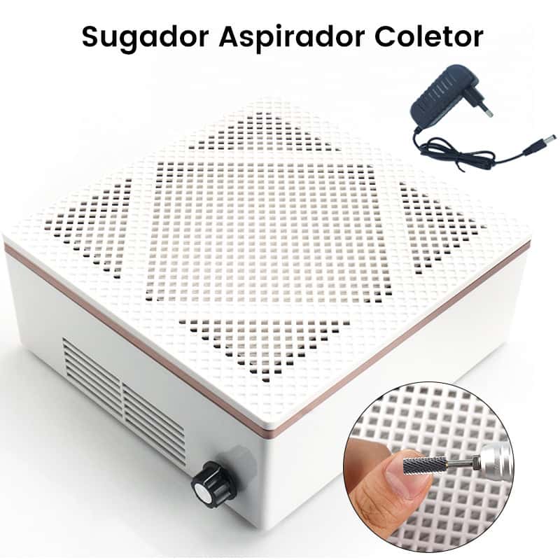 Sugador de pó Unhas Aspirador Coletor De Pó Grelha Churrasqueira Unhas Bivolt Sugador 1 Cooler 120W, imagem 1 de 1