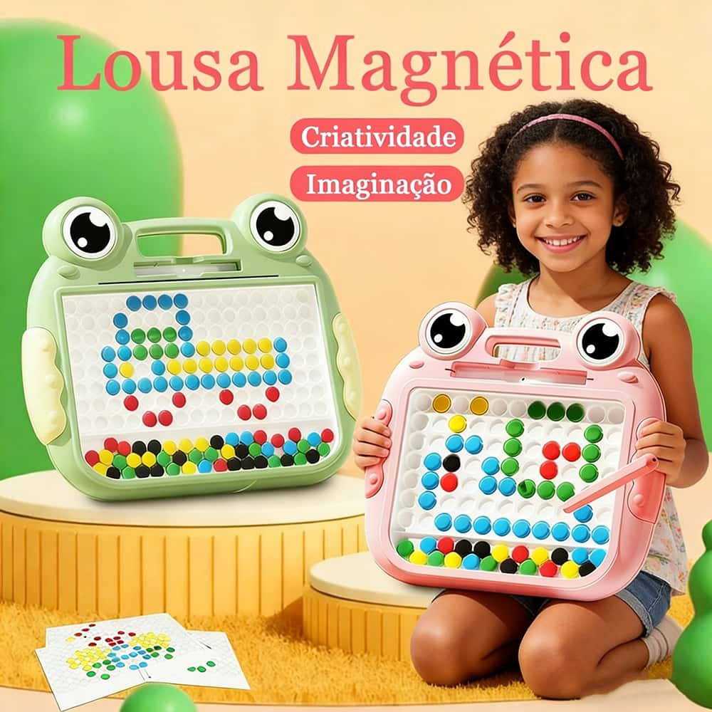 Magnética Prancheta Lousa Mágica Caneta Infantil Educativo Autismo Cartelas Rã Jacaré 14/20 Desenho, imagem 1 de 1