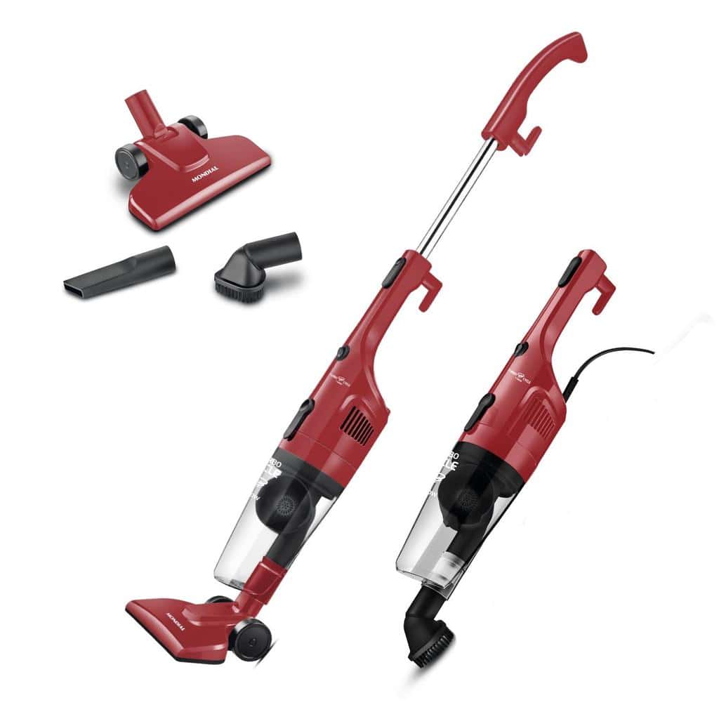 Aspirador de Pó Vertical 2 em 1 Mondial Turbo Cycle  Vermelho e Preto 1100W AP-36, imagem 1 de 1