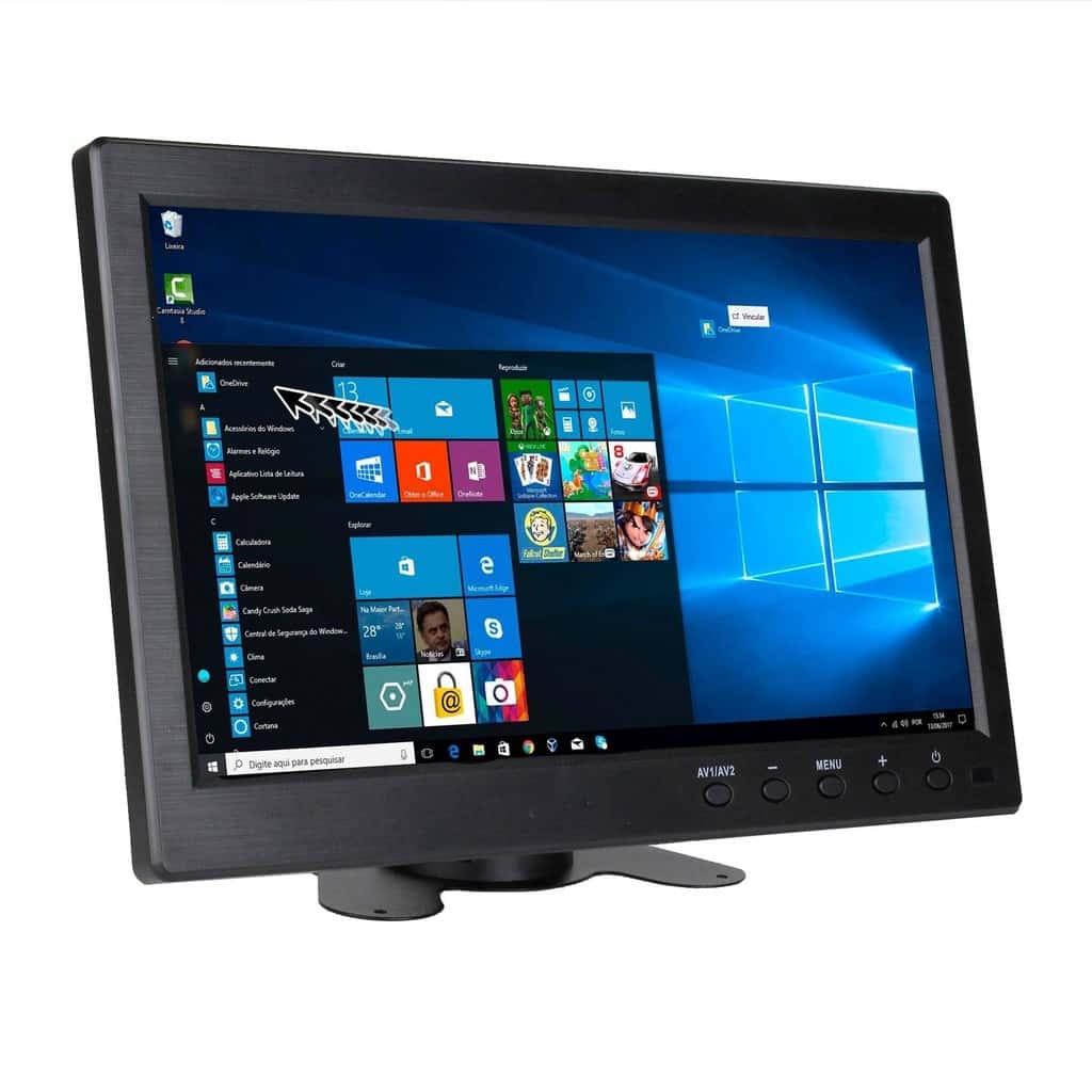 Tela Monitor Automotivo Tela Haiz 10.1 Polegadas HD VGA AVI HDMI USB HZ-101HD, imagem 1 de 1