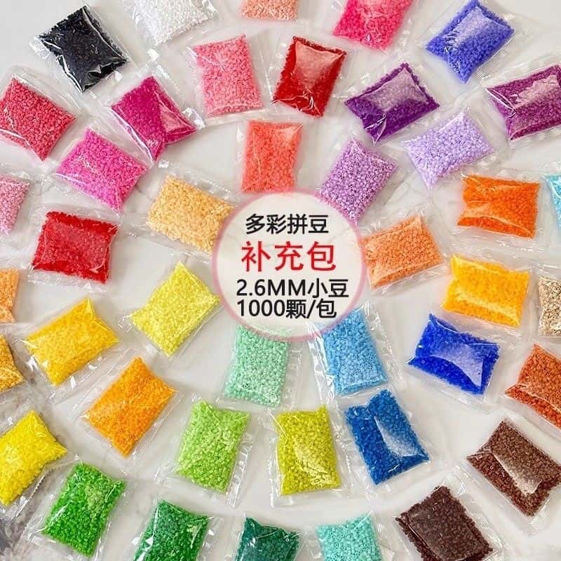 1000 Pcs 2.6 Mm PERLER BEADS REFILL PACK-Pixel Art DIY Brinquedo Ferramentas Completas Crianças Quebra-Cabeça Presente D, imagem 1 de 1