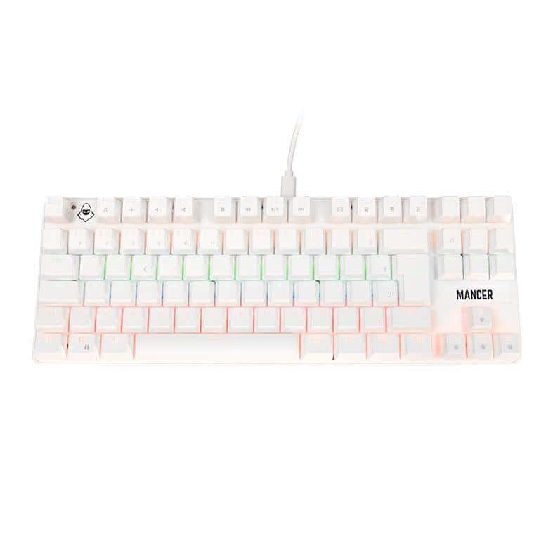 Teclado Mecanico Mancer Shade MK3, Rainbow, Switch Huano Vermelho, Branco, MCR-SHM3-WH01, imagem 1 de 1