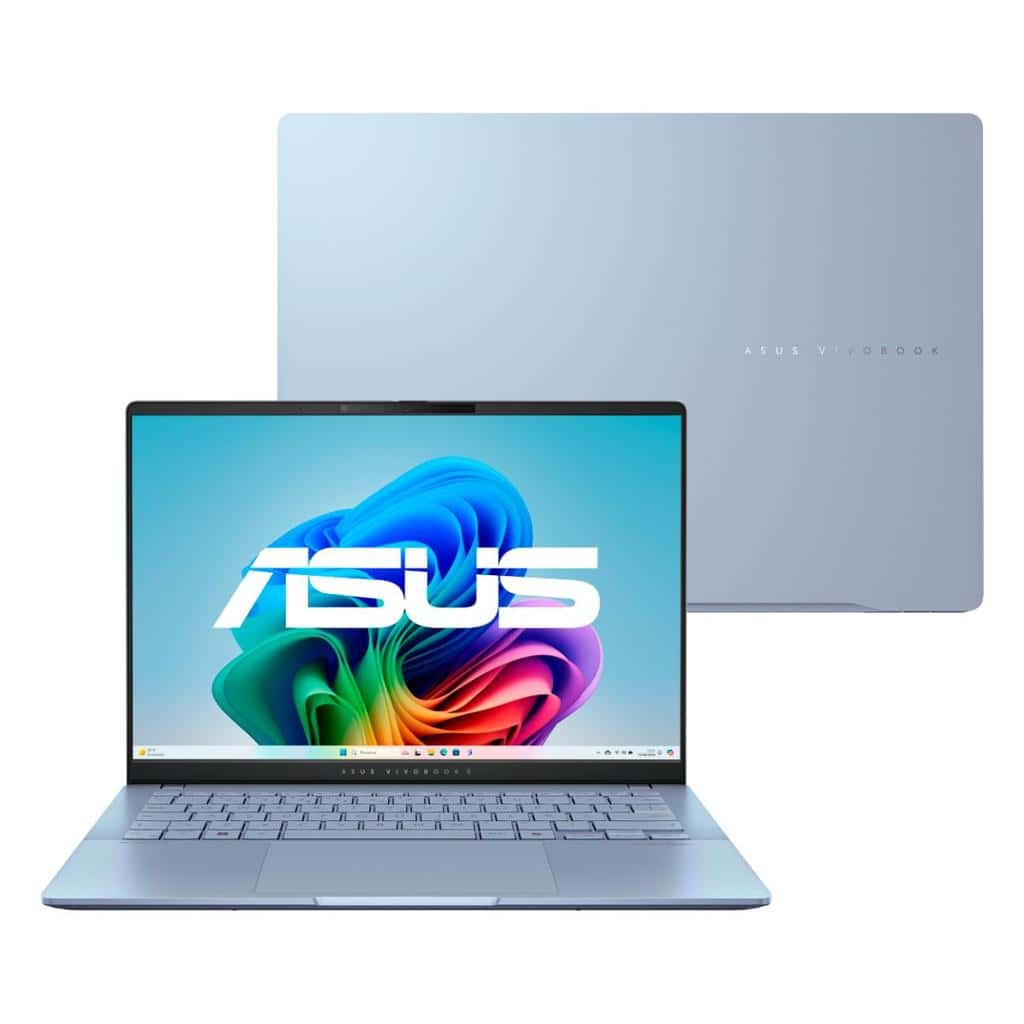 Notebook ASUS Vivobook S14 OLED S5406SA Intel Core Ultra 7 256V 16Gb Ram 512Gb SSD Win11 Home 14" FHD 120Hz Blue -PP218W, imagem 1 de 1