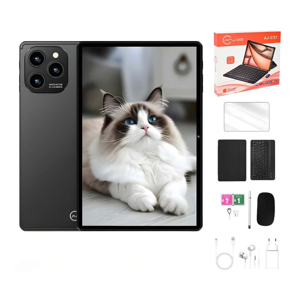 Tablet 10.1” com Teclado+Mouse 6GB RAM 128GB Android 13 Câmera 50MP anjgg, imagem 1 de 1