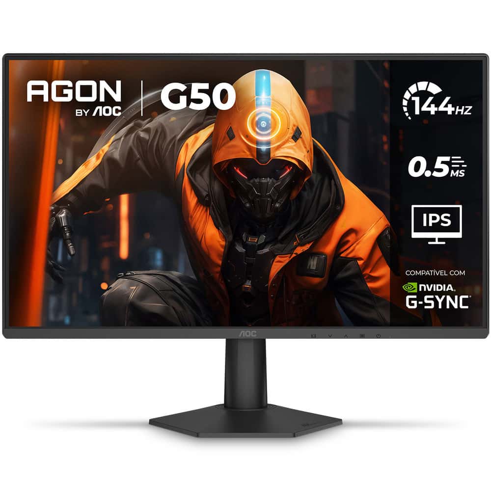 Monitor Gamer AOC AGON G50 24" 144Hz 0,5ms IPS HDR10 G-SYNC 24G50F, imagem 1 de 1