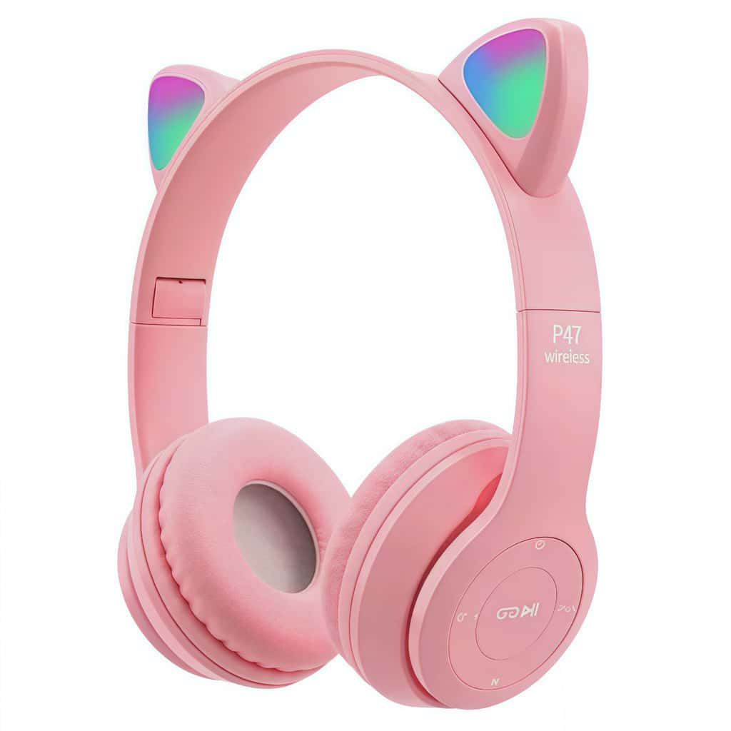 Fones de ouvido de gato com LED sem fio Bluetooth para gatinhos  anjgg, imagem 1 de 1