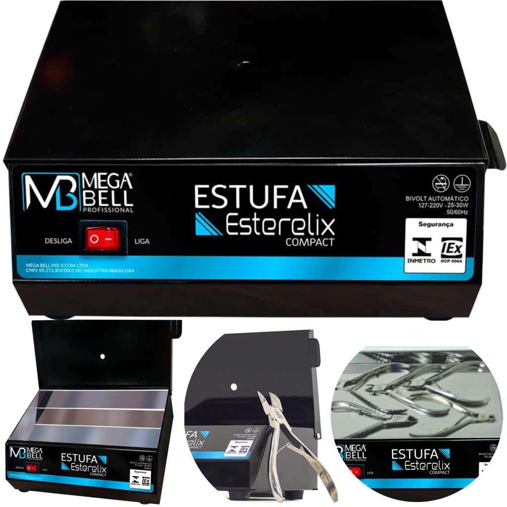Estufa Manicure Forninho Esterilizador Alicate Mega Bell, imagem 1 de 1