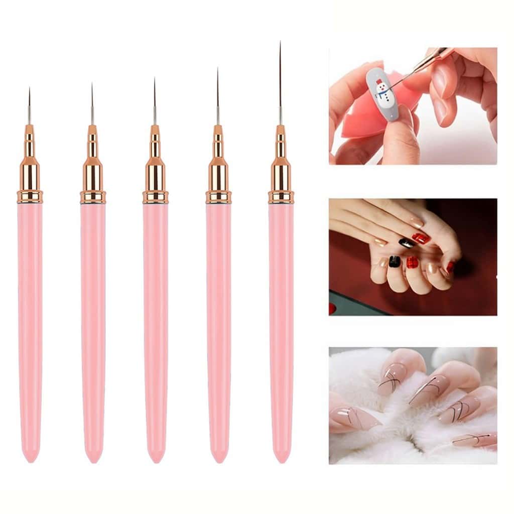 Kit 3/5 Pincéis 7/9/11/15/25mm De Arte De Unhas UV Para Pintura Em Gel Pincel Manicure, imagem 1 de 1