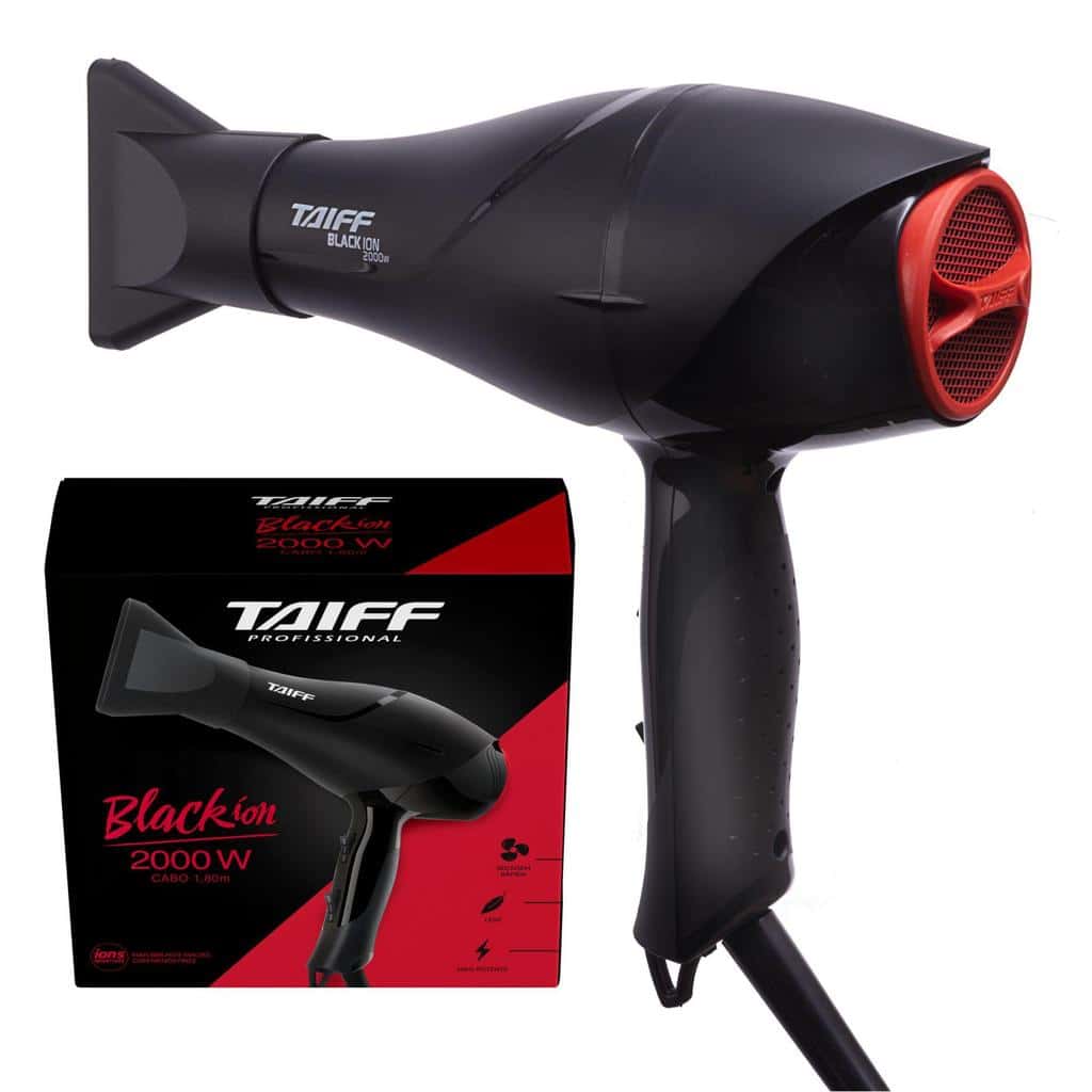 Secador De Cabelo Taiff Black Ion Profissional Original2000W, imagem 1 de 1