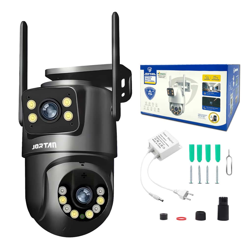 Câmera Vigilância WiFi 4MP Dupla Lente Detecção Inteligente Áudio 2 Vias, imagem 1 de 1