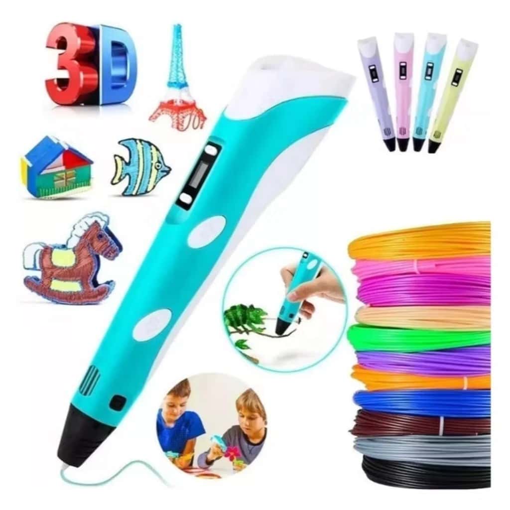 Caneta 3D para Desenho | Impressora 3D Manual DIY com Filamento Seguro | Crianças e Adultos, imagem 1 de 1