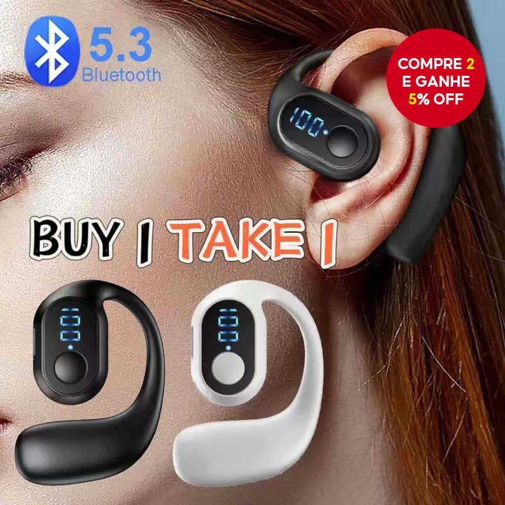 Compre 1 E Ganhe 1 Fone De Ouvido Sem Fio Bluetooth Único À Prova D'água Fones Bateria Longa Escritório Negócios Com Mic, imagem 1 de 1