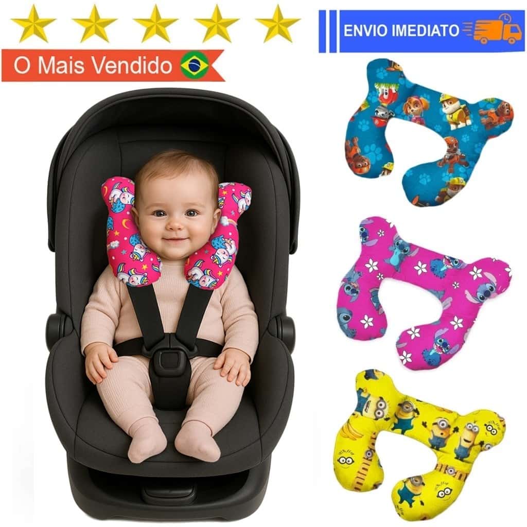 Almofada de Pescoço Bebê com Apoio de Cabeça para Cadeirinha bebe conforto, imagem 1 de 1