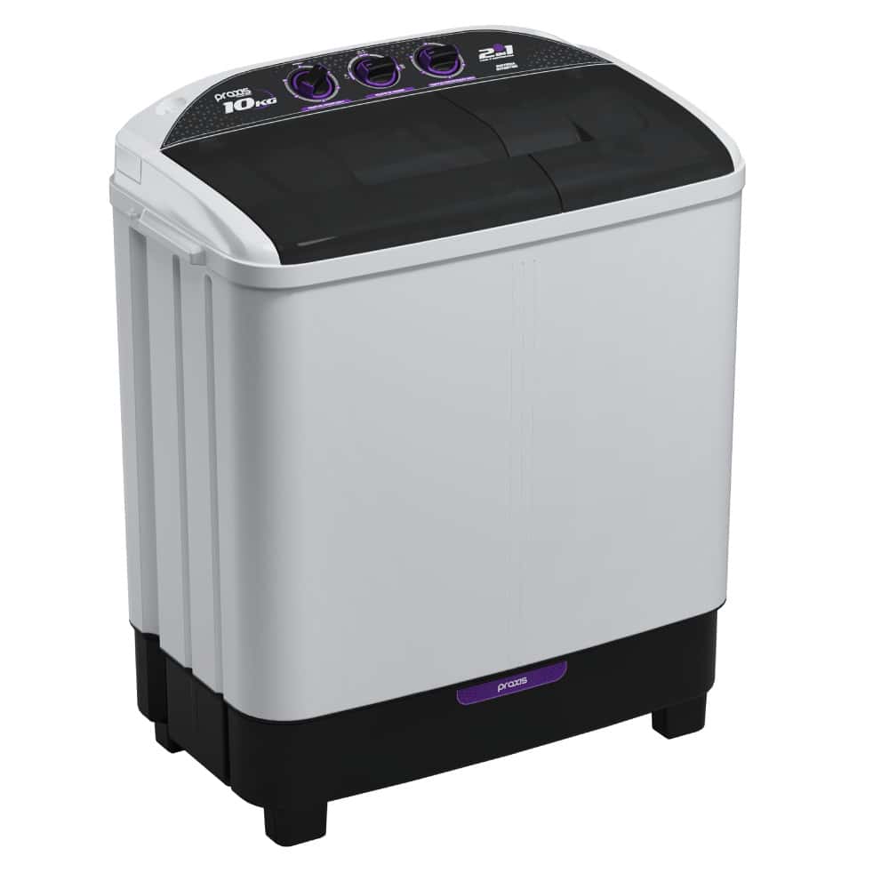 Máquina de Lavar Twin Tub Praxis 10kg 2 em 1 Lava e Centrifuga Branca, imagem 1 de 1