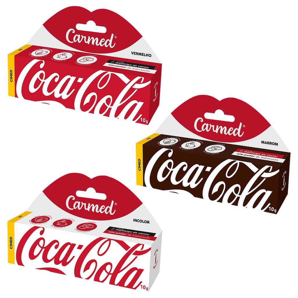 Kit 3 und Hidratante Labial Carmed Coca-Cola 10g, imagem 1 de 1