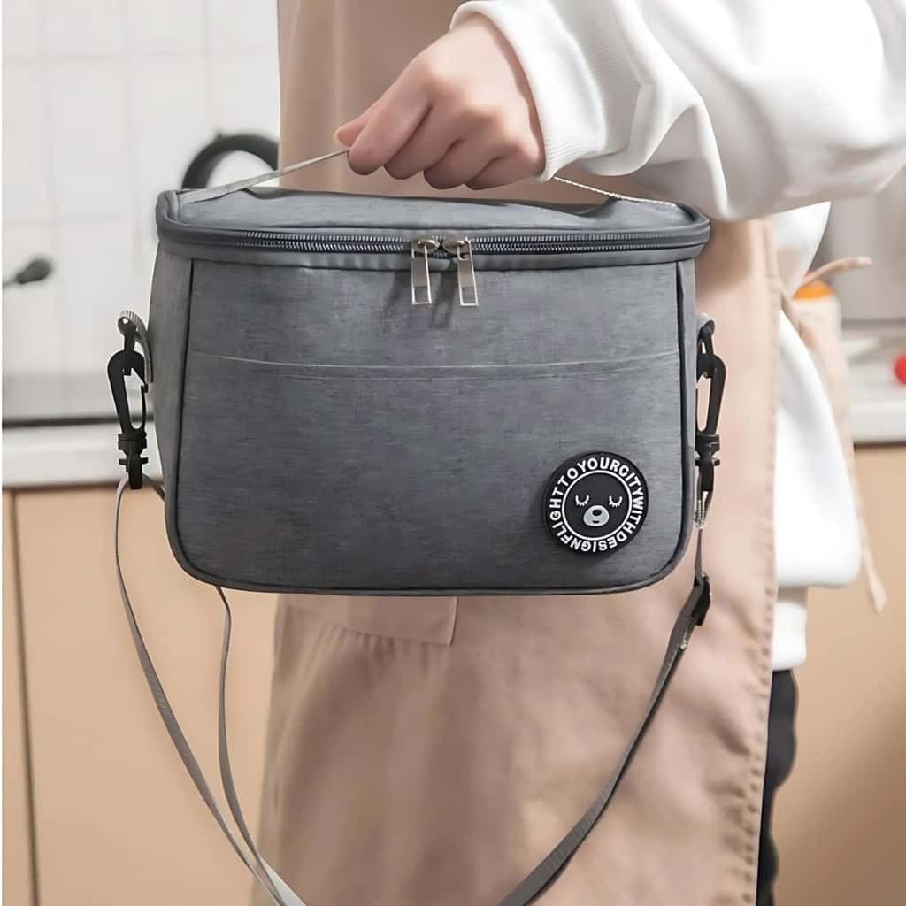 Bolsa para Marmita Térmica Grande com Alça Ajustável para Trabalho Escola e Viagem, imagem 1 de 1