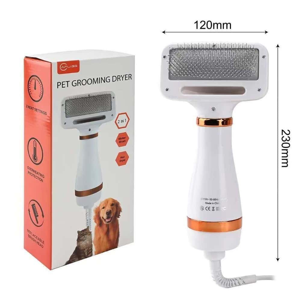Escova Pet Secadora Elétrica para Secar e Remover Pelos de Gato e Cachorro Envio Rápido 110V, imagem 1 de 1