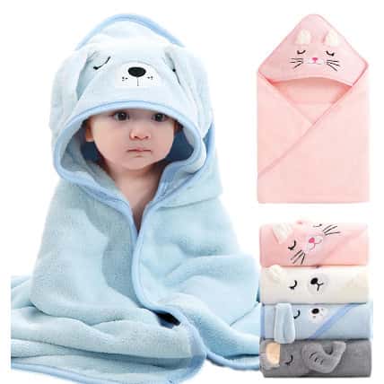 Toalha De Banho Bebê Capuz Roupão Infantil Recém Nascido Criança Bichinho Absorvente, imagem 1 de 1