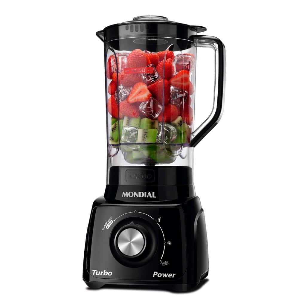 Liquidificador 3 velocidades Turbo Power preto - L-99FB - Mondial, imagem 1 de 1