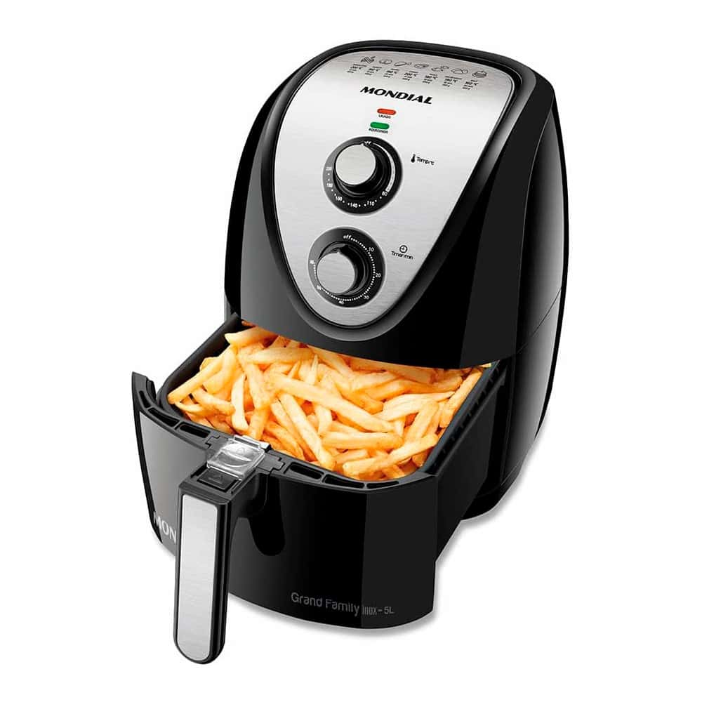 Fritadeira Elétrica Sem Óleo Air Fryer Mondial 5L Grand Family AFN-50 Timer 1900W, imagem 1 de 1