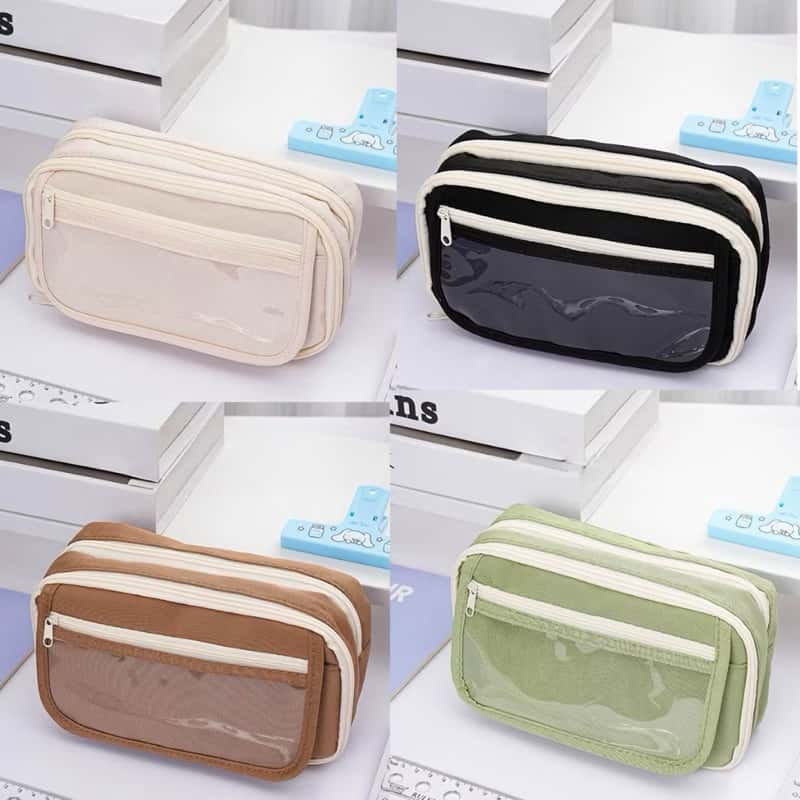 Bolsa estojo Tecido Oxford de Lápis Grande Capacidade com 9 Divisórios para estudar ref 900492, imagem 1 de 1