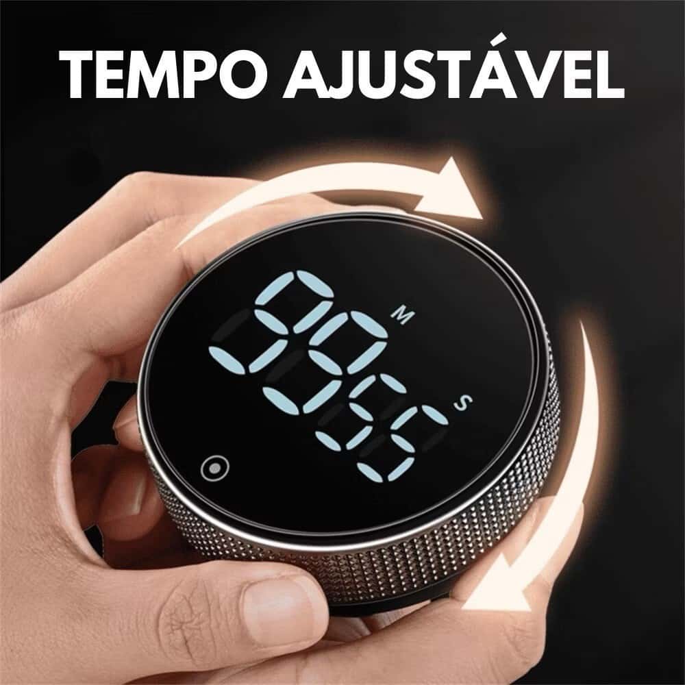 Temporizador Digital Programável Timer De Cozinha Magnético Alarme Relógio Academia Cronometro, imagem 1 de 1
