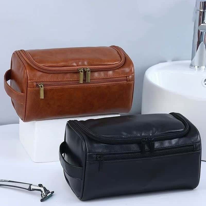 Maleta de Viagem Masculina Grande Capacidade, Necessaire Dobrável para Barbear, Organizador Portátil, imagem 1 de 1