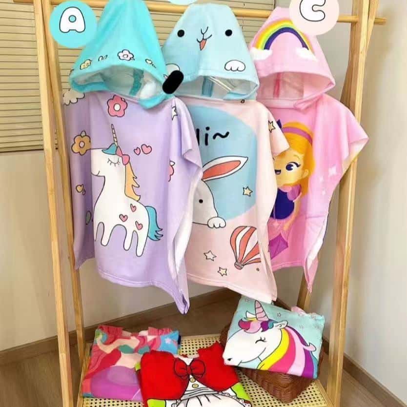 Moda Toalha de Banho Bebê Toalha de Infantil Vestível Absorventede Secagem Rápida para Crianças Super Macia, imagem 1 de 1