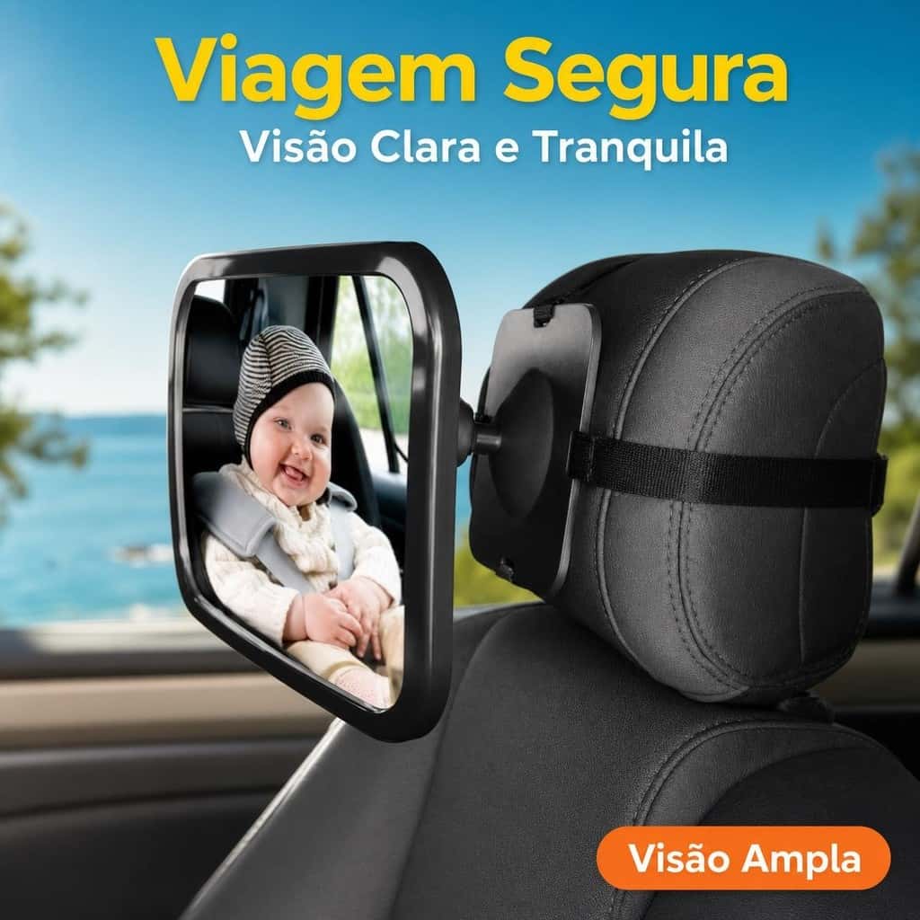 1/2/3Pcs Espelho Retrovisor Banco Traseiro Bebê Conforto Cadeirinha Campo de visão amplo Material inquebrável, imagem 1 de 1