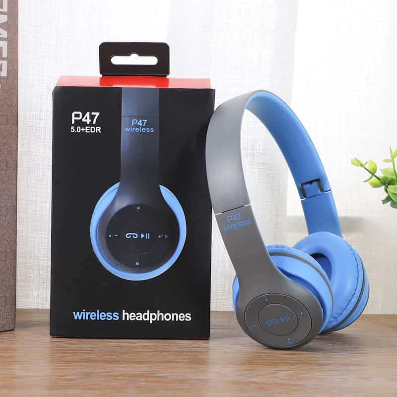 Fone P47 Headphone Sem Fio Estéreo Redução de Ruídos Bluetooth 5.0 Universal mais, imagem 1 de 1
