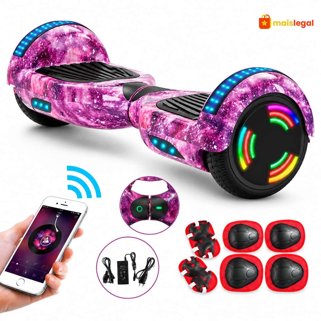 Overboard Infantil 6.5" - Skate Elétrico com Caixa de Som Bluetooth e Bateria Longa Duração, imagem 1 de 1