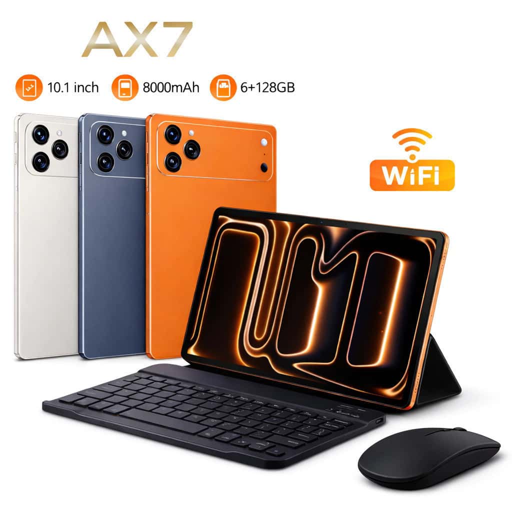 Tablet 10.1" Android 13 128GB(ROM)+ 6GB RAM com Teclado, Mouse, Capa e Caneta Stylus – Dual SIM 4G/5G, imagem 1 de 1