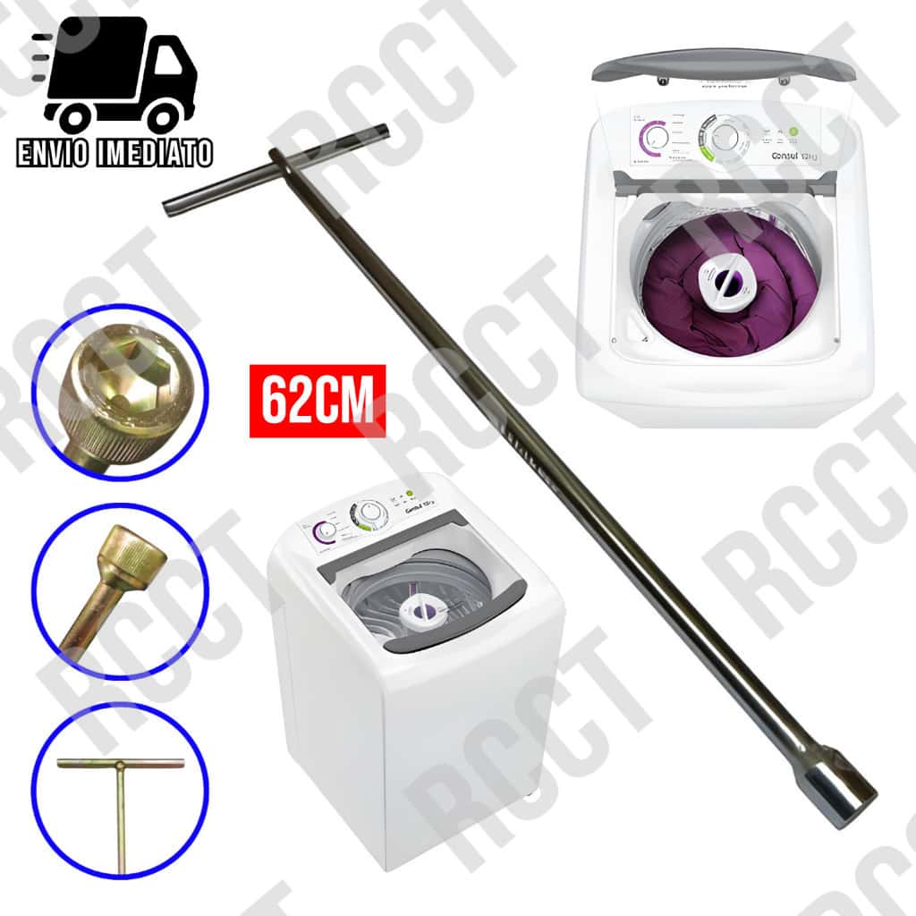 Chave T 10mm Longa 62cm para Maquina de Lavar Agitador Brastemp Electrolux, imagem 1 de 1