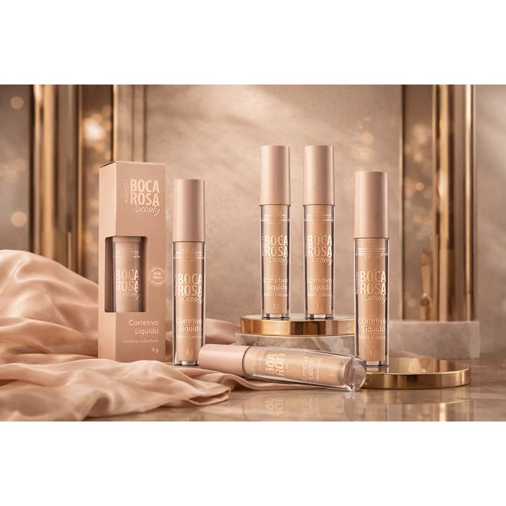 Corretivo Líquido Boca Rosa Beauty Alta Cobertura Longa Duração Efeito Natural 4g, imagem 1 de 1