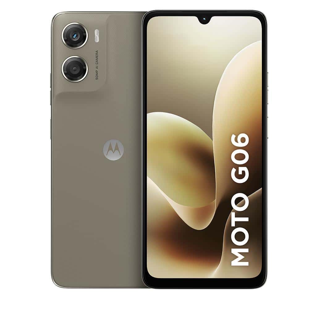 Smartphone Motorola Moto G06 4G 256GB 4GB RAM Câmera Traseira 50MP + Câmera Frontal 8MP Tela de 6,9" 5200 mAh -  Bege, imagem 1 de 1