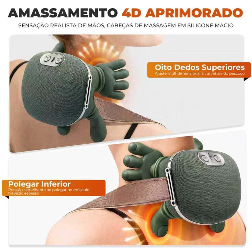 Massageador de Pescoço e Ombro 8 Pontos com Aquecimento | Alívio de Tensão e Relaxamento Profundo, imagem 1 de 1