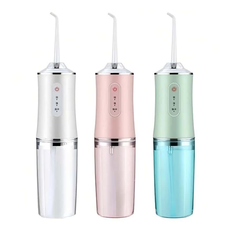 Higiene Oral Completa com Irrigador Dental – 220ml Portátil Recarregável Jato Bocal F7 para Dentes e Gengiva, imagem 1 de 1