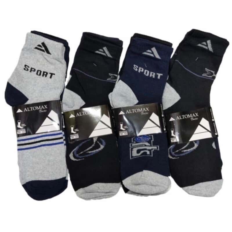 KIT 3 a 24 PARES DE MEIAS MASCULINA CANO LONGO ALGODÃO ALTOMAX, imagem 1 de 1