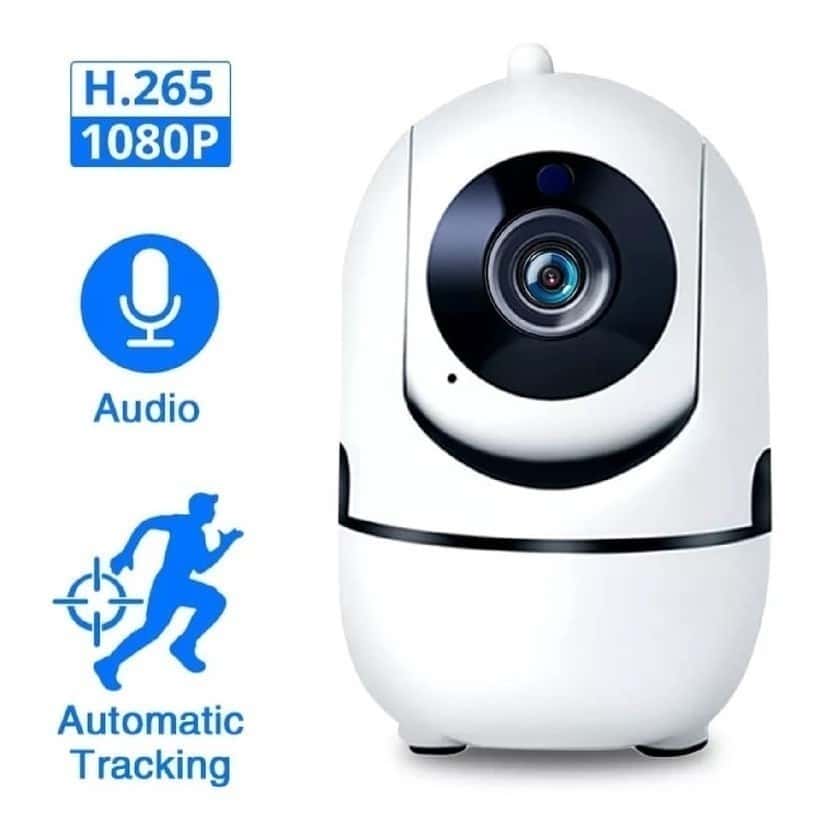 Câmera de Segurança WiFi 360° Full HD 1080p com Áudio, Visão Noturna e Rastreamento Automático | Monitoramento celular, imagem 1 de 1