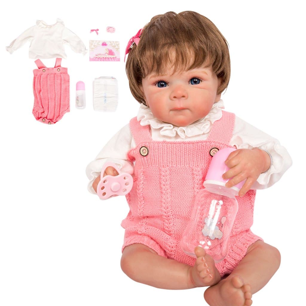 Bebê Reborn Realista Pode Dar Banho Com Maternidade Original de Pintada Realistic Menina 55cm Pintado Completa Pro