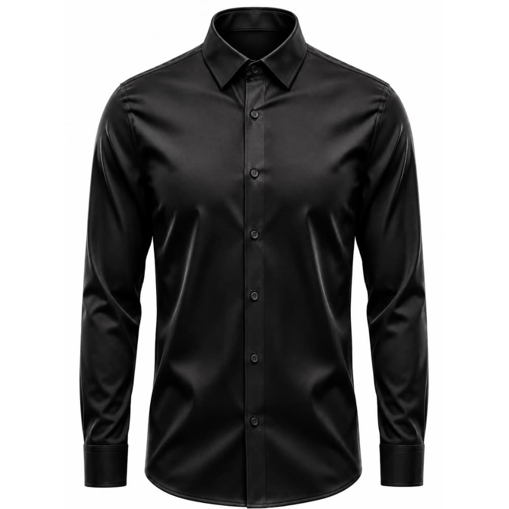 Camisa Social Masculina Manga Longa Lisa Premium com Elastano Antiamaassante para Trabalho e Festas e LOVE INSIDE