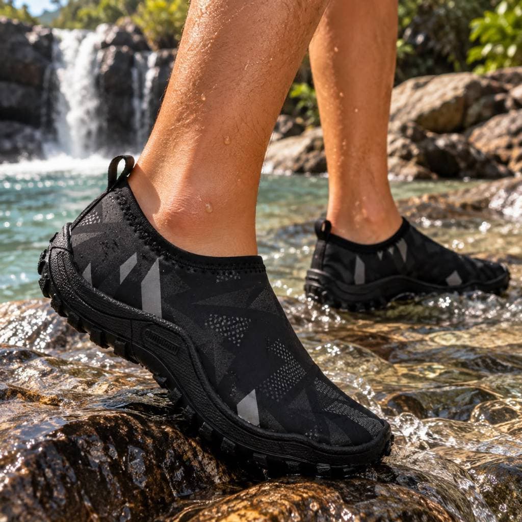 Sapatilha Nautica Sola Anti Derrapante Meia Neoprene Tenis Hibrido Meia Praia Canoagem Pesca Rio Jet